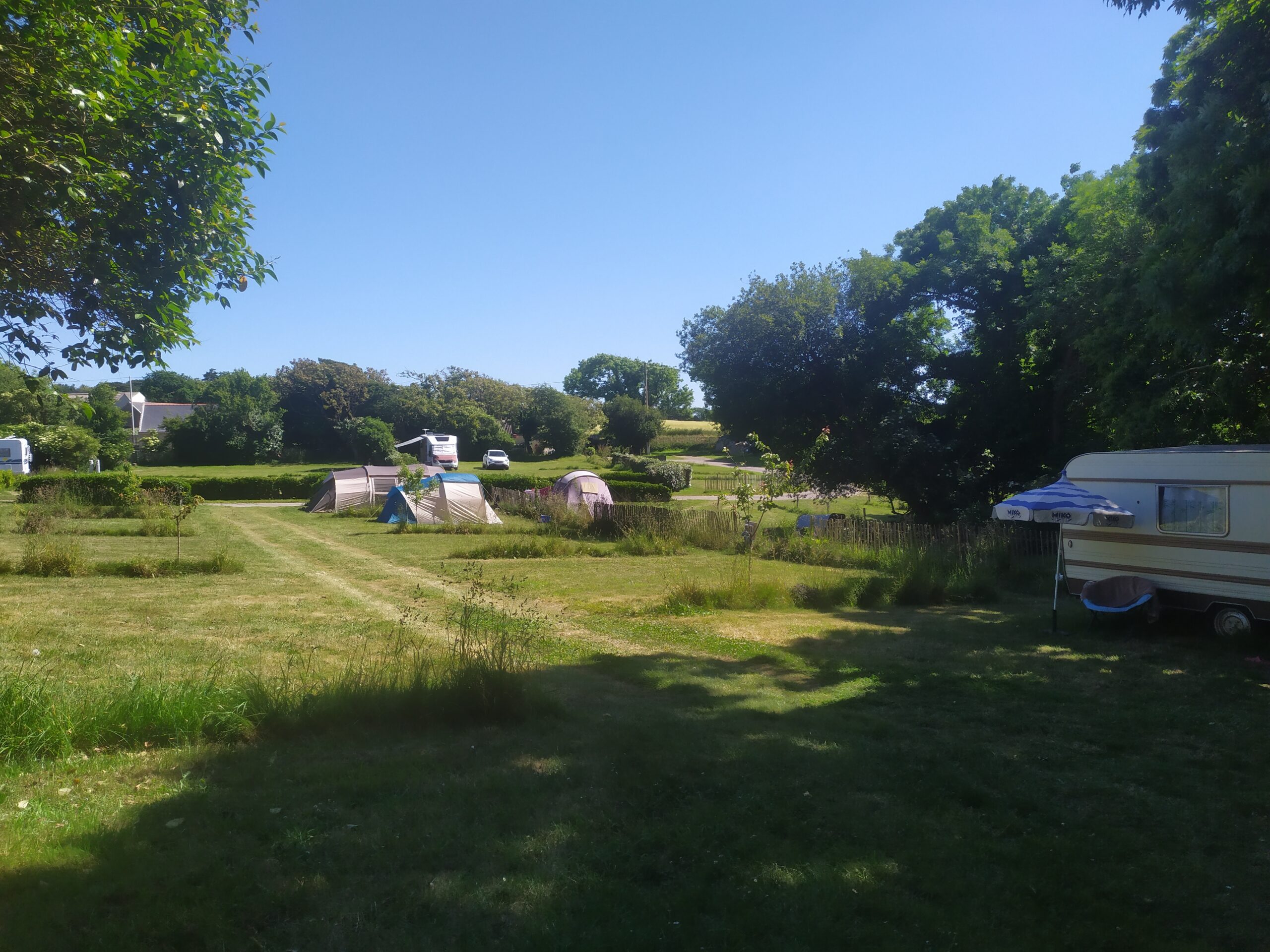 camping mer nature - caravane tente